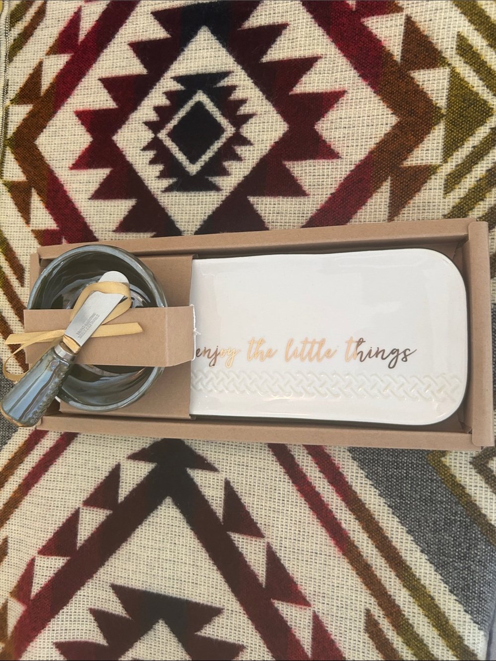 NWT Grasslands Road Celtic "Enjoy the Little Things" Tidbit Serving Set